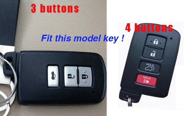 Silicone Rubber key fob cover case sleeve set protect skin jacket for Toyota Corolla Camry RAV4 Highlander Prado Remote keyless |