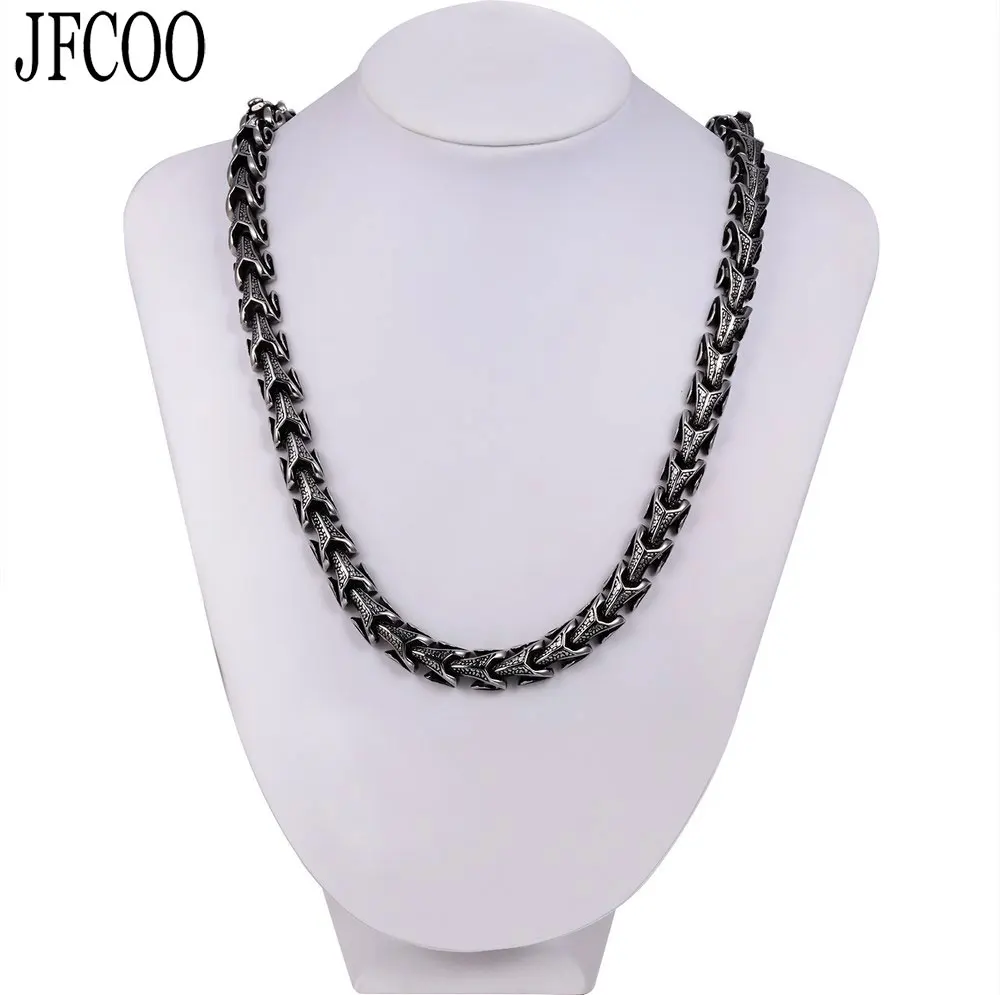 Панк Стиль Европейская Длинная цепочка Дракон для мужчин из нержавеющей стали