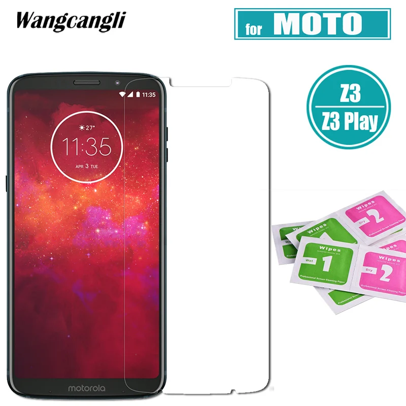 Wangcangli 2.5D закаленное стекло для Motorola Z3 играть телефон защитная пленка 0 3 мм ультра