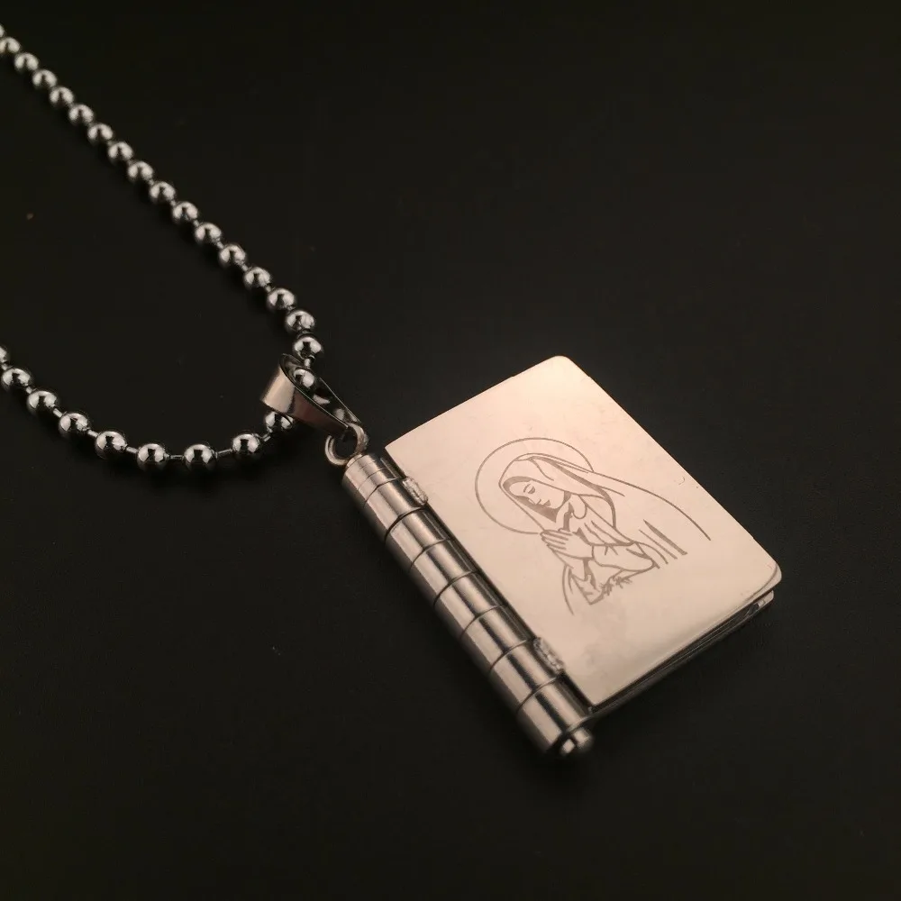 Девы Марии прямоугольник фото медальон кулон богиня крест мяч цепи Цепочки и