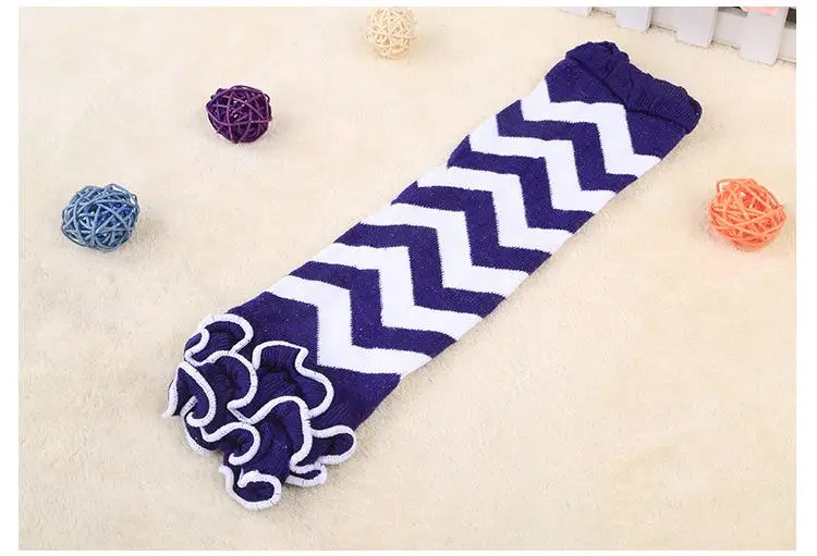 Детские гетры в горошек с рюшами 21 стиль леггинсы зигзагом для младенцев сезон