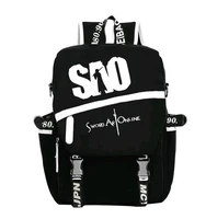anime sword art online backpack sao messenger bag canvas backpack travel laptop bag