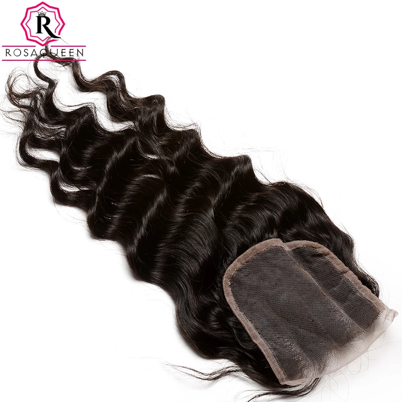 

Dolago Loose Wave Lace Closure 100% Human Hair Remy Hair Natural Black Color Free Part With Baby Hair