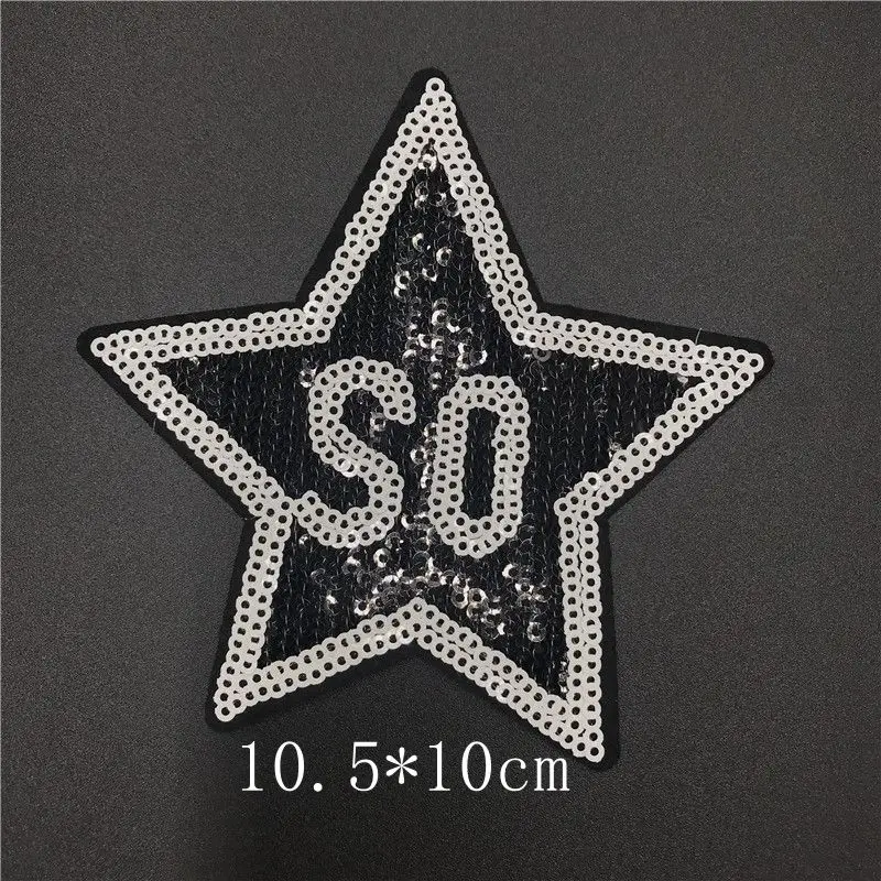 Нашивка с блестками и вышивкой для одежды|Заплатки| |