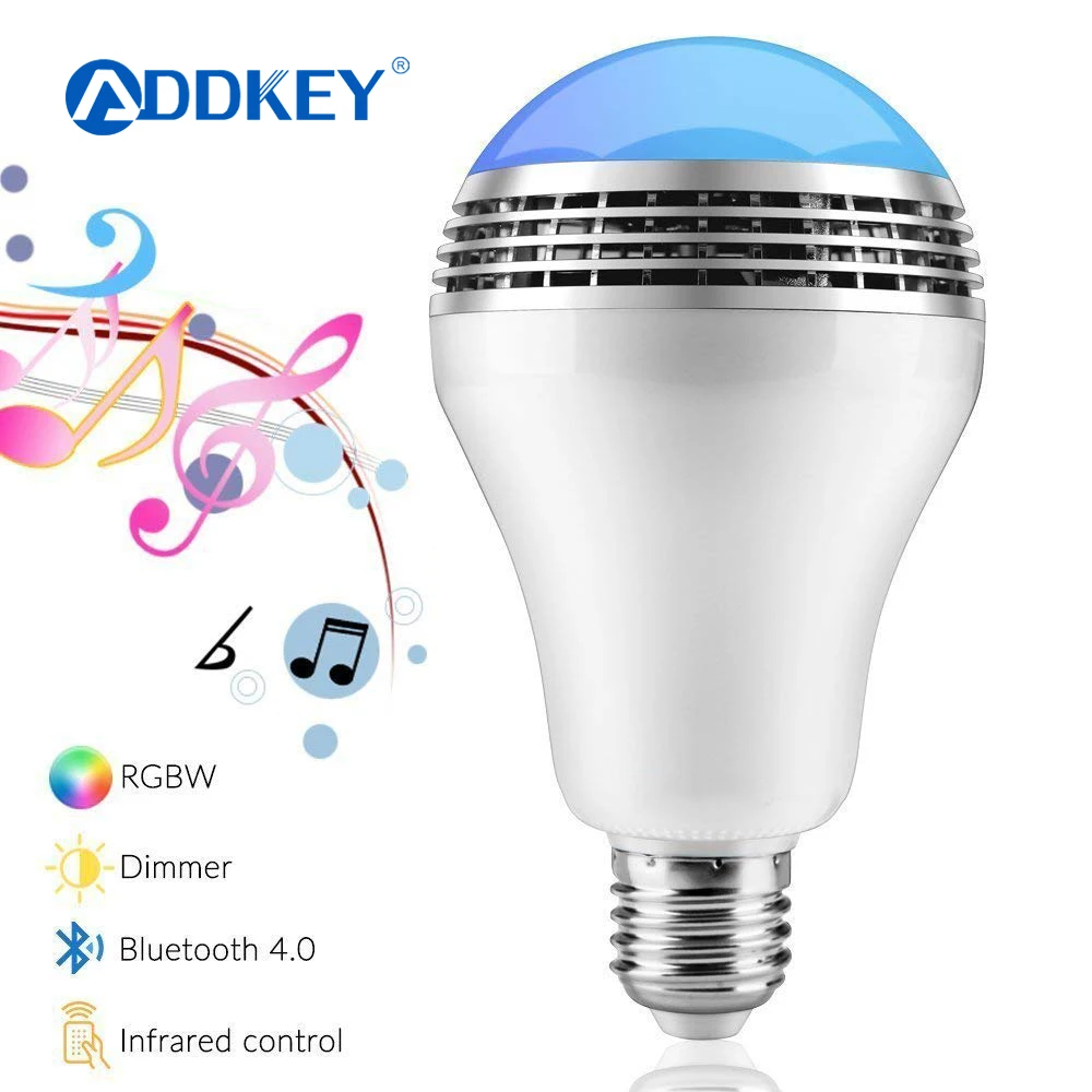 ADDKEY Bluetooth умный динамик 21 LED белый + RGB лампа умная Музыка Аудио пульт