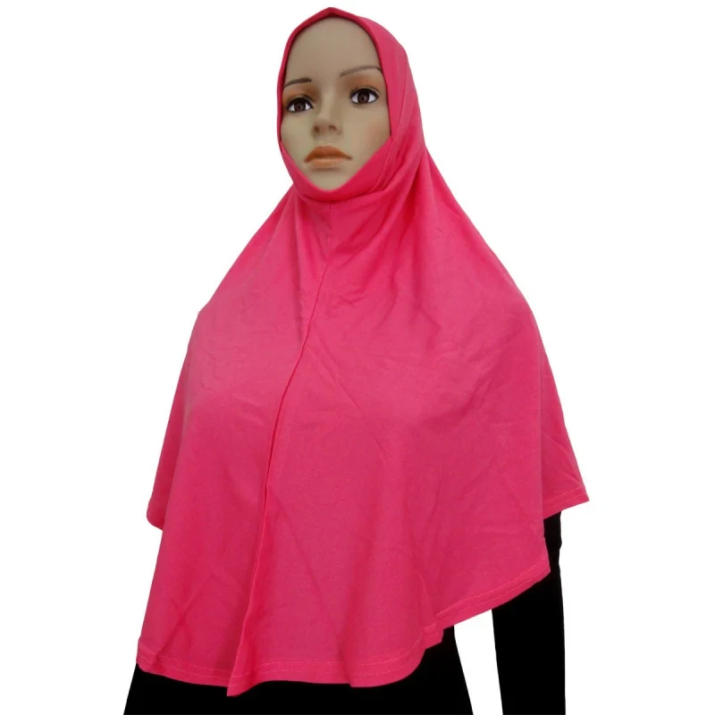 

Colorful Muslim Crystal Hemp Cloth Hijab Amira Headscarf Slip On-Islamic Scarf