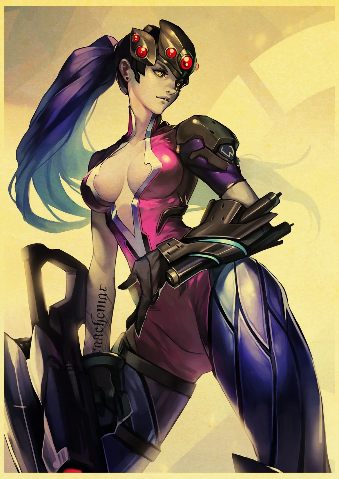 E057 Игровой плакат Overwatch widowmaker Ретро плакаты крафт-бумага высокого качества Живопись для домашнего декора наклейки на стену - Цвет: E057