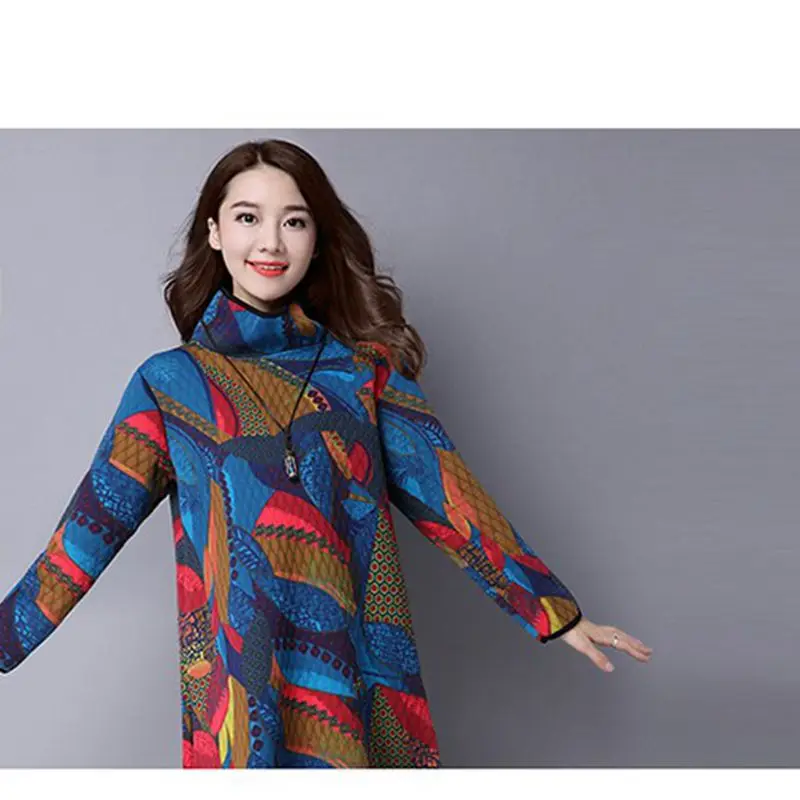 2020 осенне-зимнее женское платье высокого качества в национальном стиле