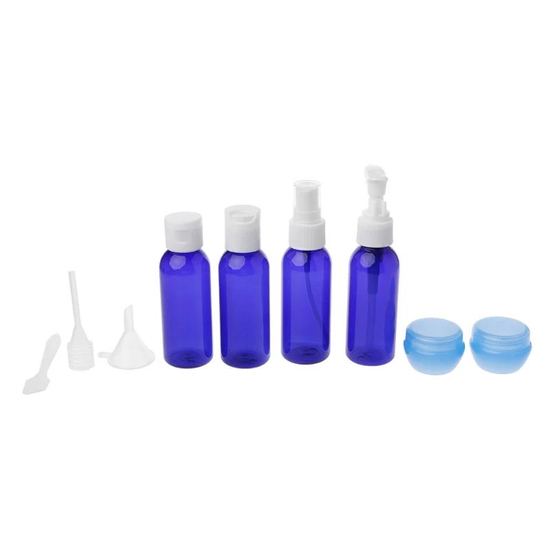 Royalblue 3 цвета косметика пластиковые бутылки посылка набор прессования крем-спрей лосьон жидкие инструменты Новинка - Цвет: Royalblue