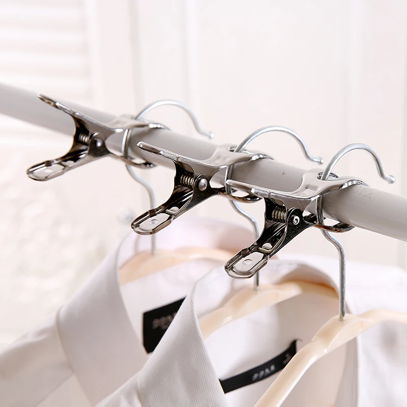 Прищепки для одежды с большим зажимом из нержавеющей стали Солнцезащитный зажим