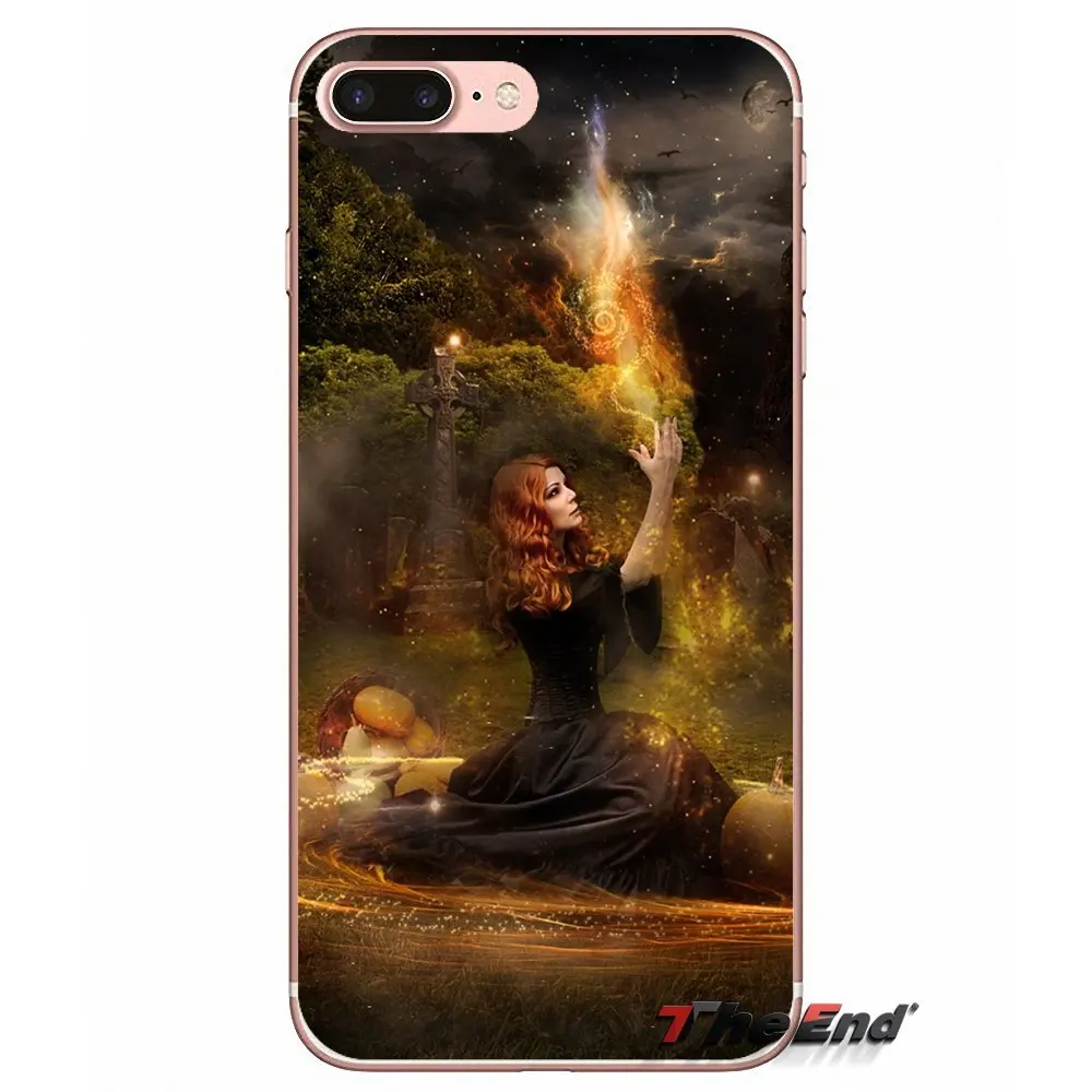 Transparent Soft Cases Covers Witch Poster For Apple iPhone X 4 4S 5 5S SE 5C 6 6S 7 8 Plus 6sPlus 6Plus 7plus 8plus | Мобильные