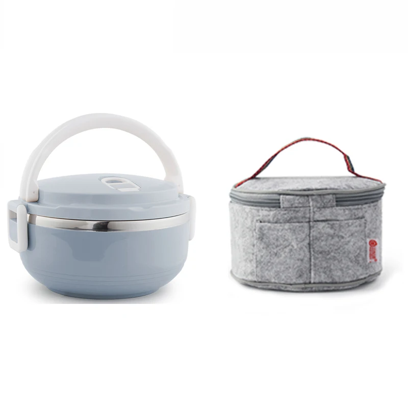 1 Tier with bag Hommat, переносные коробки для ланча из нержавеющей стали, японская коробка для бэнто, градиентный цвет, термо контейнеры для еды, Детская сумка для ланча для пикника - Цвет: 1 Tier with bag