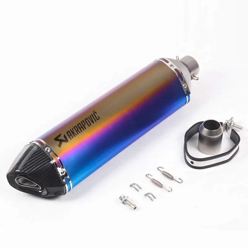 51 мм на входе 570 мм длинные Akrapovic мото rcycle выхлопная труба глушителя 250cc 350cc 600cc escape moto трубка nmax tmax530 msx125 gsr 600