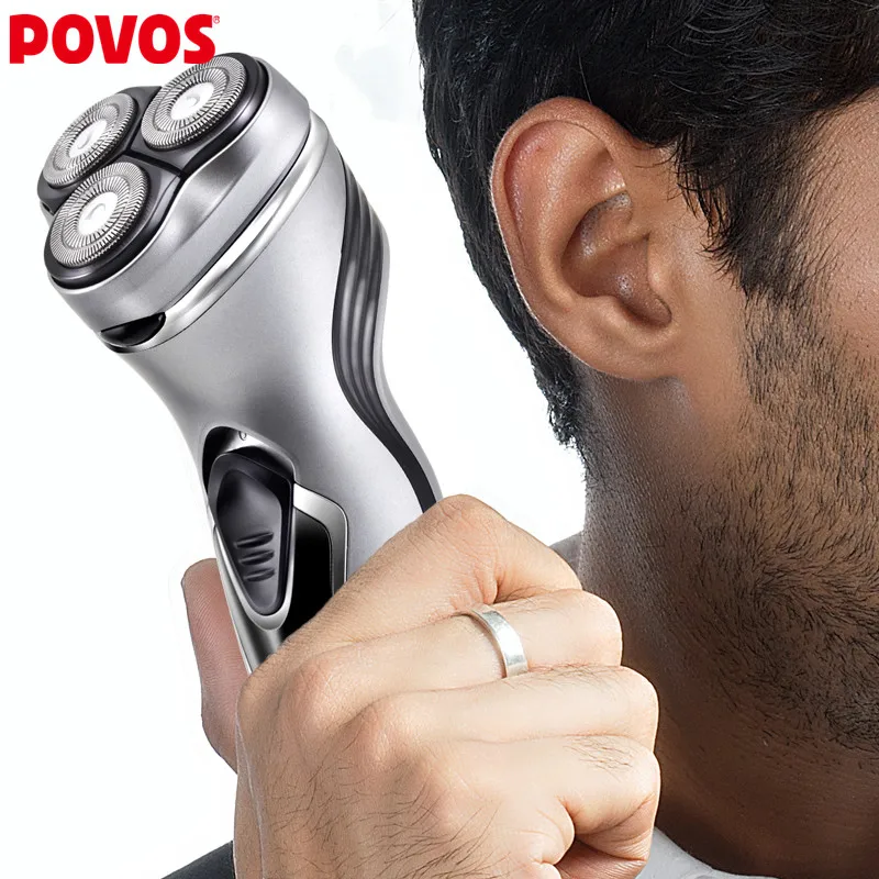 Горячая POVOS Прямая Продажа с фабрики Перезаряжаемые электробритва для острая