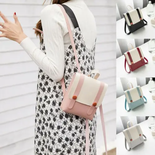 Женский маленький рюкзак сумка тоут из искусственной кожи мини для путешествий