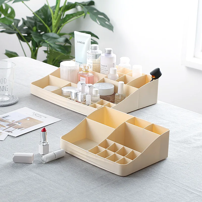 3 Colors Plastic Cosmetic Storage Box Drawer Jewelry Makeup Organizers Office Desktop Sundries Container | Дом и сад