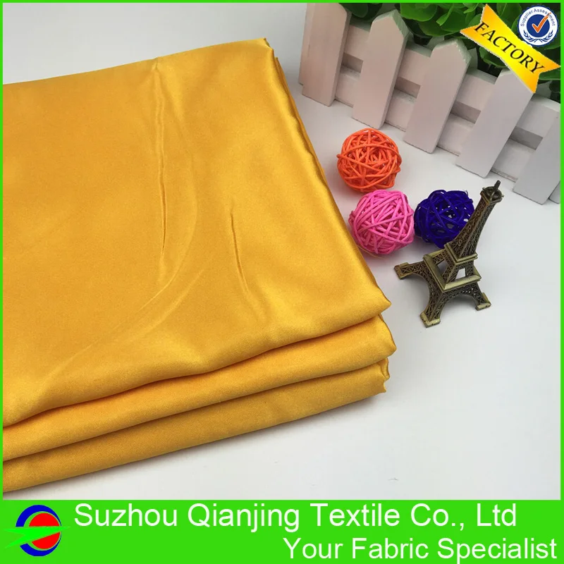 Блестящая золотая Атласная Ткань 100% полиэстер ширина 150 см для платья|satin fabric|gold