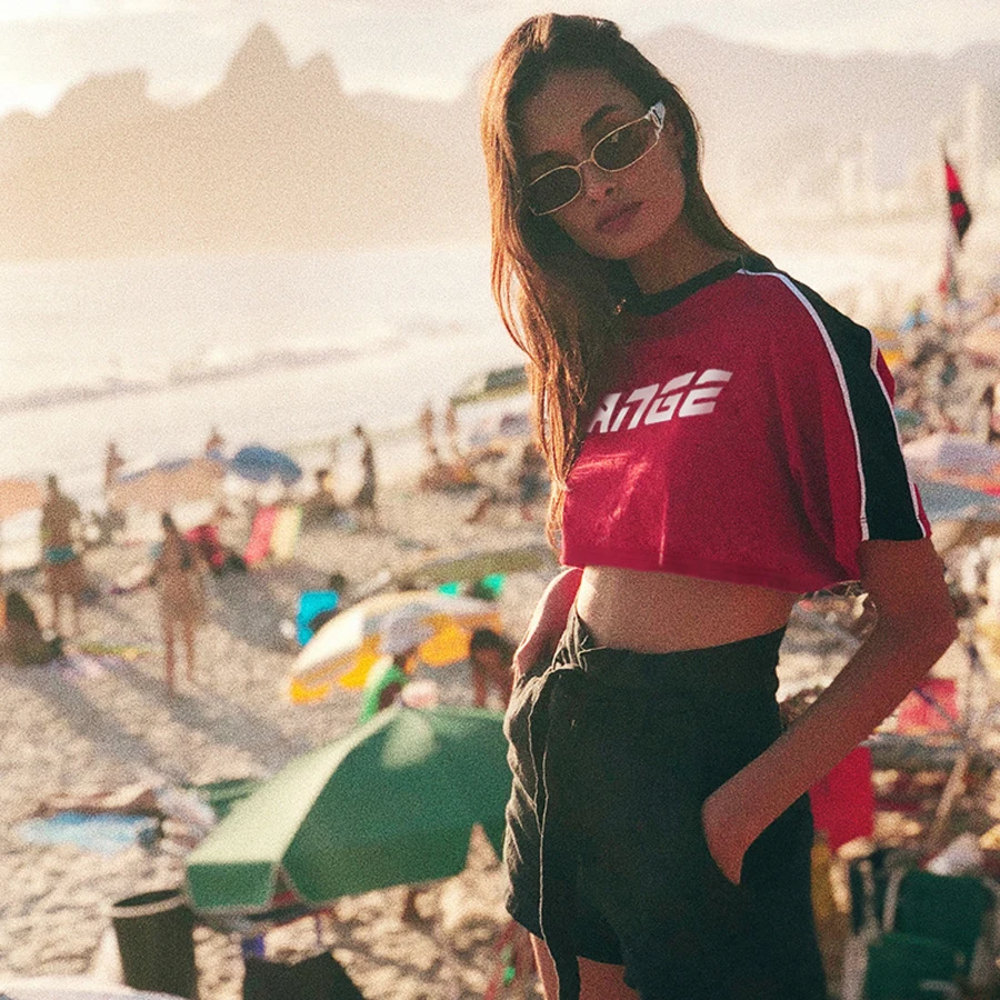 Короткий рукав укороченный топ сексуальные короткие футболки для женщин одежда