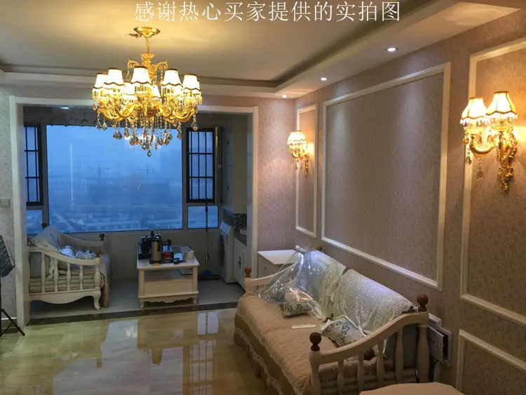 Большая Золотая рыбка настенная лампа балкон крыльцо Led бра для гостиной ткань