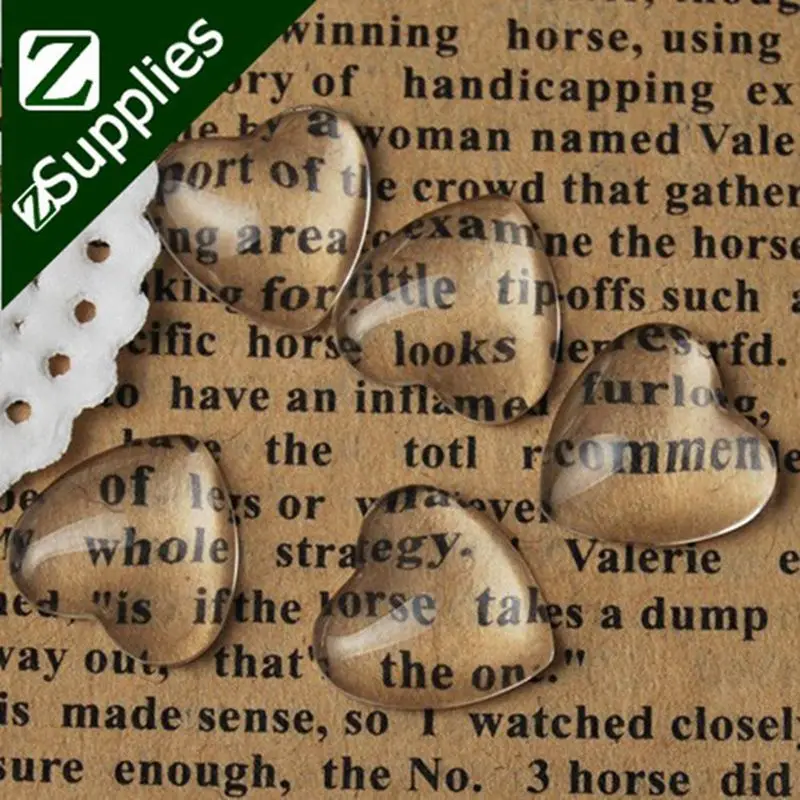 Кабошон в форме сердца прозрачный стеклянный кабошон 12 мм 200 шт. основа для