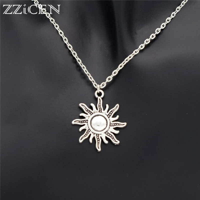 Handmade Stylish Chic Punk Tibetan Sunny Sun Pendant Necklace for Women Men Fashion Totem Party Jewelry Gift | Украшения и