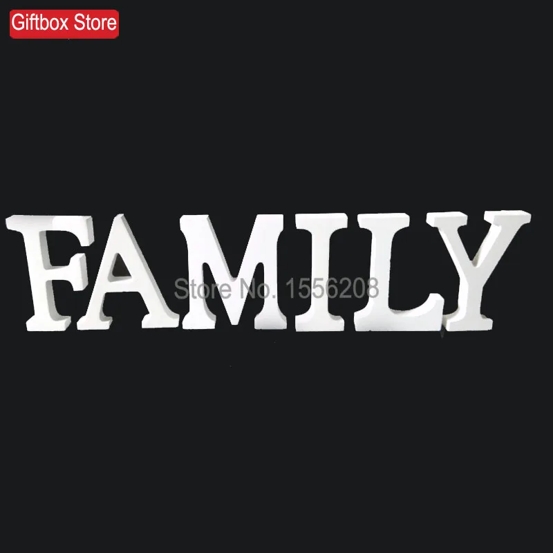 

2021 MDF Wooden Alphabets Family Letters For Home Decoration Crafts Ornaments