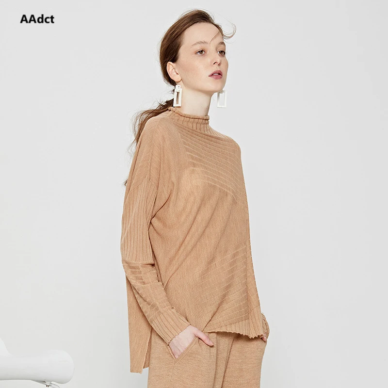 AAdct 2018 Autumn Long-sleeved loose-fitting sweater women pullover female Women jumper Sweater | Женская одежда