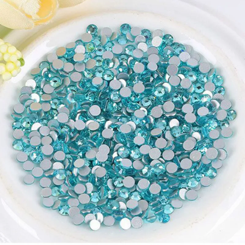 Новая мода блестящие стразы хрустальные SS4 SS34 не горячей фиксации FlatBack шитье