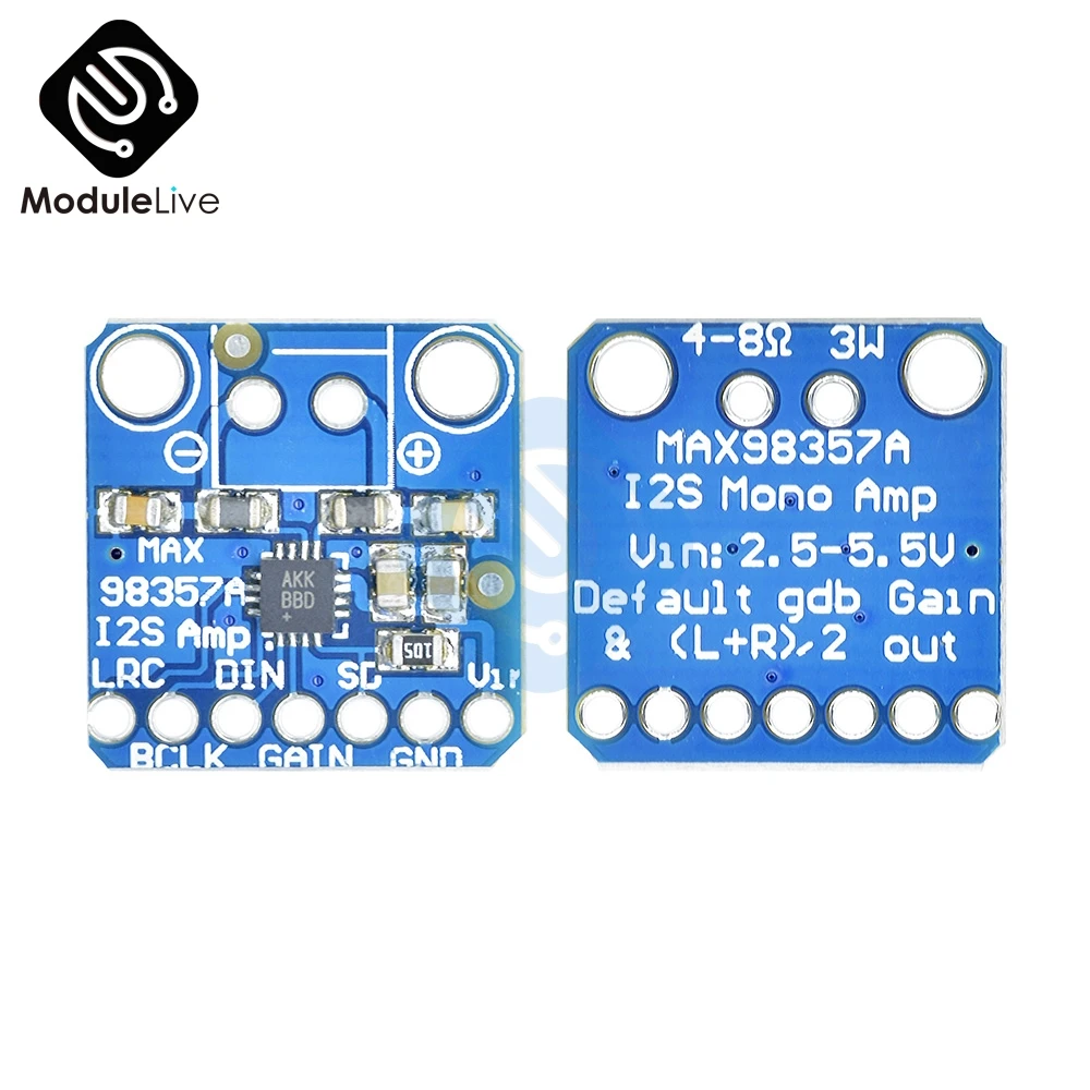 MAX08357 I2S IIS DAC 3 Вт моно усилитель класса D плата модуля разрыва для Arduino Zero Raspberry