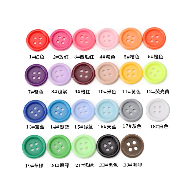 Оптовая продажа 4 отверстия круглая пуговица из полимера|Пуговицы| |
