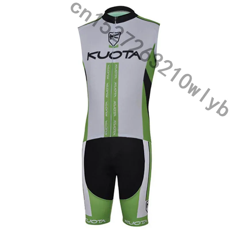 4 KUOTA Pro team Триатлон Велоспорт без рукавов Джерси жилет шорты наборы летние быстросохнущие MTB велосипед спортивная одежда облегающий костюм - Цвет: 4