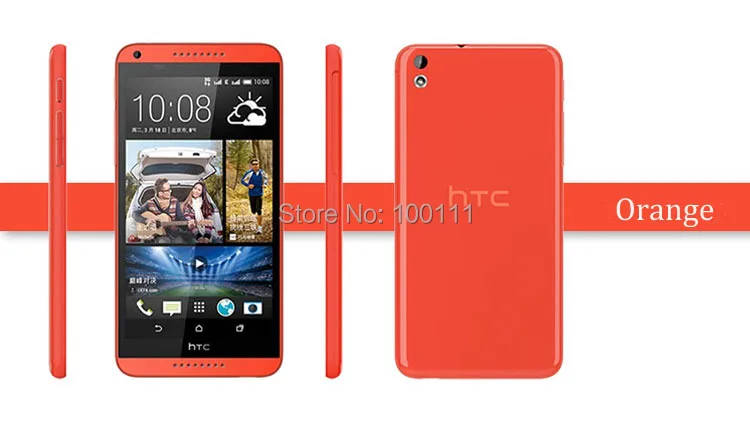 Разблокированный мобильный телефон htc Desire 816, 8G rom, камера 13 МП, четырехъядерный процессор android, экран 5,5 дюйма, две sim-карты