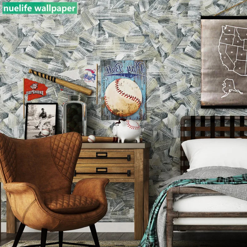 Абстрактные современные промышленные обои с эффектом краски ветра нетканые для