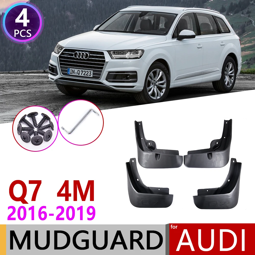 4 шт. для Audi Q7 4M 2016 2017 2018 2019 переднее заднее автомобильное крыло брызговики