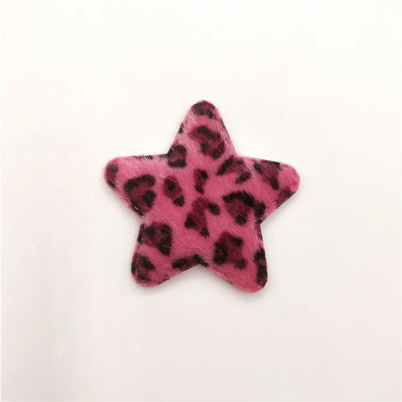 8pcs/lot 5cm Padded appliques Star shape Fury Patches for headwear decoration handmade hair accessories | Дом и сад