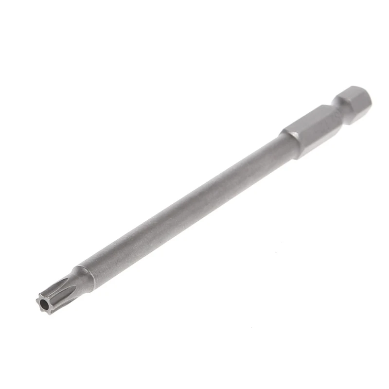 10 шт./компл. 100 мм 1/4 дюймовые шестигранные магнитной головки Torx насадки для отвертки набор T5-T40