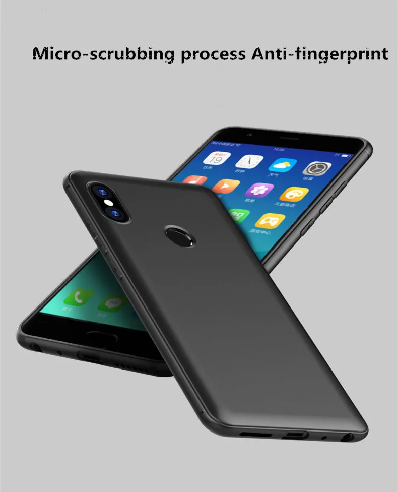 Soft Thin Case for XIAOMI redmi note 5pro TPU silicon Back cover Protect phone case For xiaomi 5 (black) |