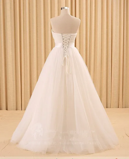 Простой свадебное платье милая тюль складки с плеча дешевые сделано в китае пром