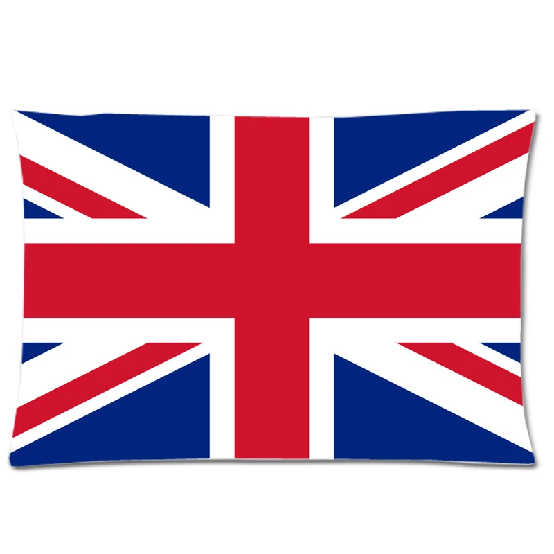 Фон с изображением флага Великобритании и Юнион Джек/наволочка (Размер: 30 &quotX20&quot