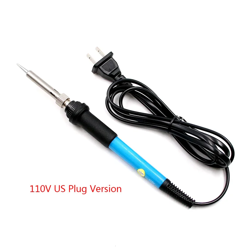 US PLUG 1 шт. DIY паяльник 60 Вт Регулируемая температура Электрический паяльник паяльная станция с ручкой термокарандаш сварочные инструменты для ремонта - Цвет: US PLUG