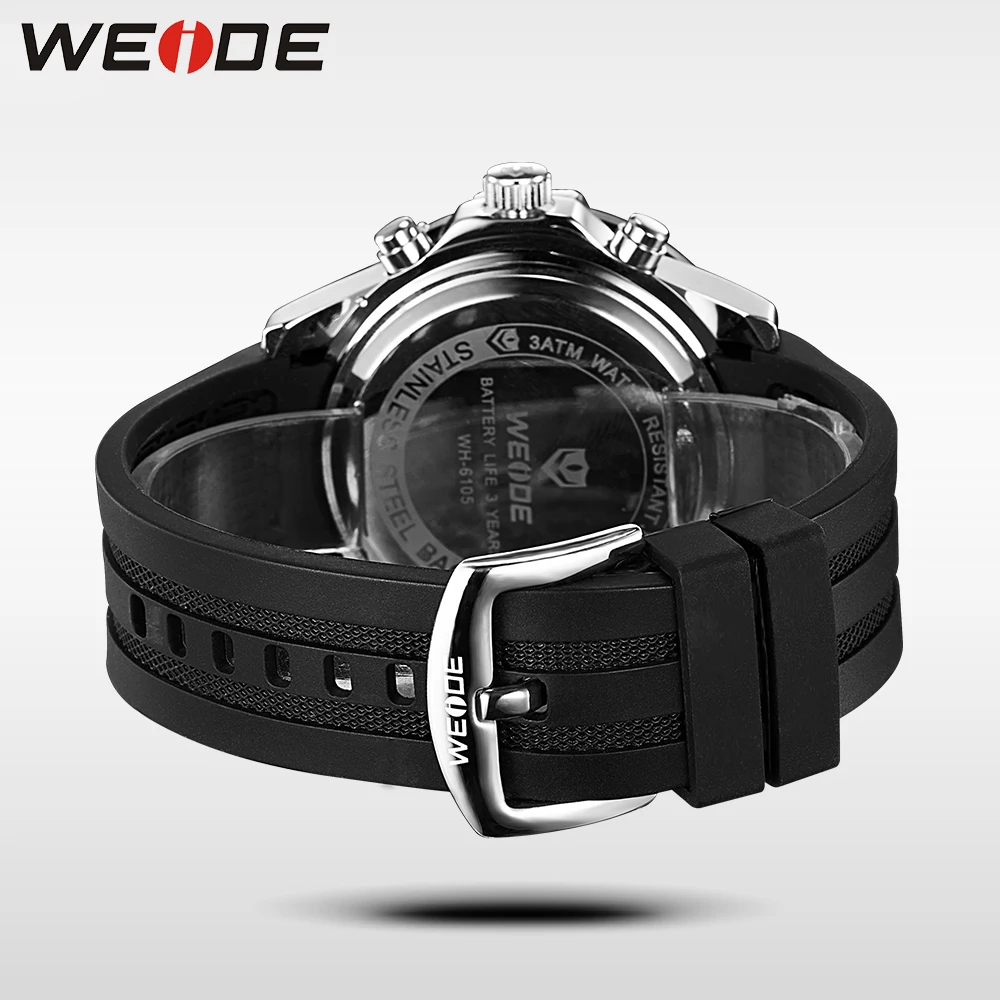WEIDE светодиодный электронные часы лучший бренд класса люкс мужские черные