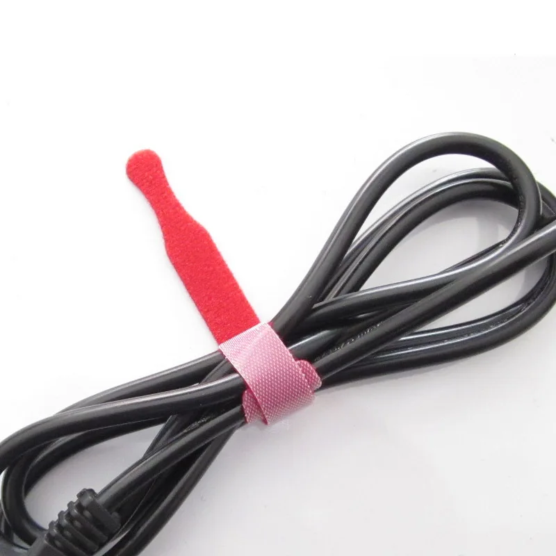 100 шт./лот цветной органайзер для проводов компьютеров и кабелей держатель кабеля