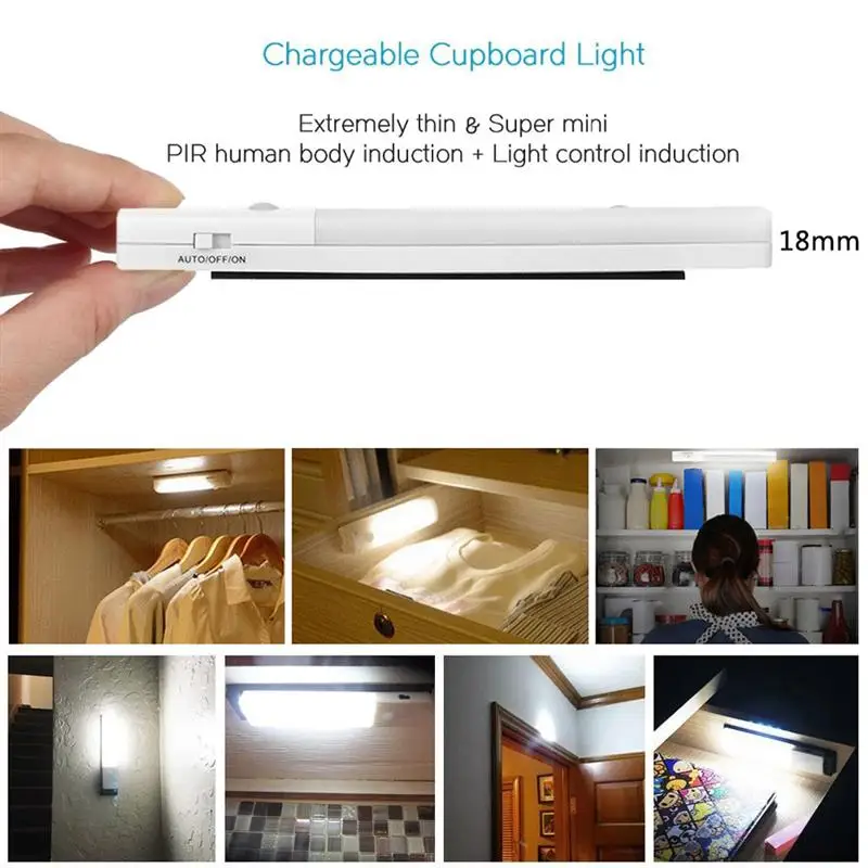 YouOKLight движения Сенсор ночник Беспроводной PIR Активированный usb заряженных