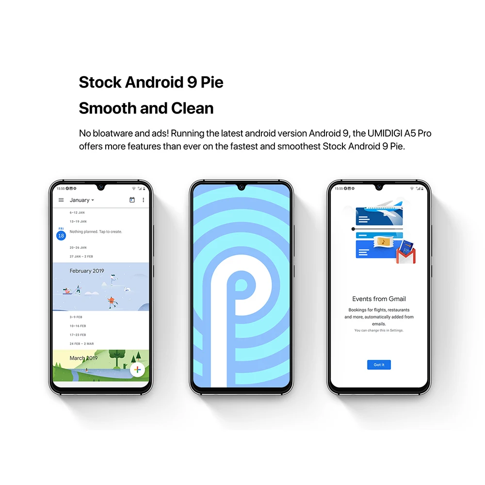 UMIDIGI A5 Pro Android 9,0 восьмиядерный 6," мобильный телефон 16MP тройная камера 4150 mAh 4+ 32 GB Global LTE 4G смартфон с отпечатком пальца смартфон