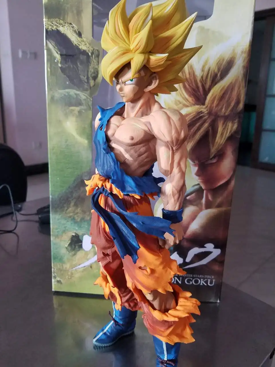 Huong Anime Figur 34 см Dragon Ball Z Son Goku Рисованные комиксы Ver. ПВХ фигурка Коллекционная