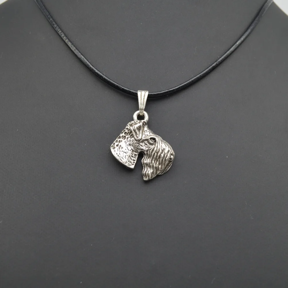 Оптовая Продажа Персонализированные Керри синий кулон в форме терьера ожерелье