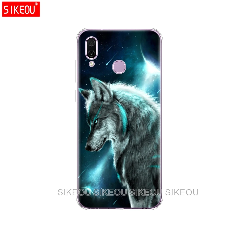 61022 Силиконовый чехол для huawei Honor Play 6,3 ''декоративными рисунками из силикона и мягкого Задняя накладка чехла из ТПУ для huawei Honor Play Защищает Корпус чехол бампер - Цвет: 61022