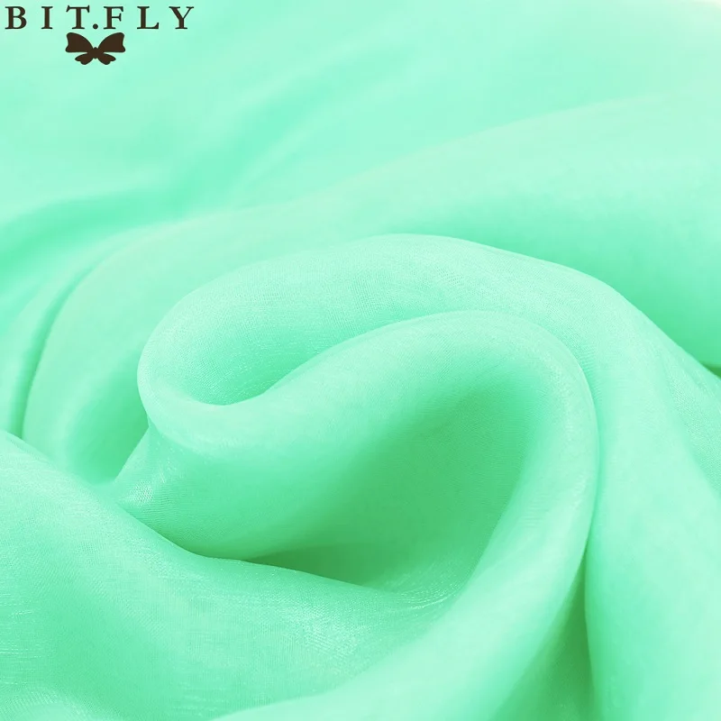 dark mint green Продвижение мятно-зеленый 10 м* 1,35 м прозрачная органза Swag ткань домашняя Свадебная отделка органзы ткань драпировка для стола, HQ - Цвет: dark mint green