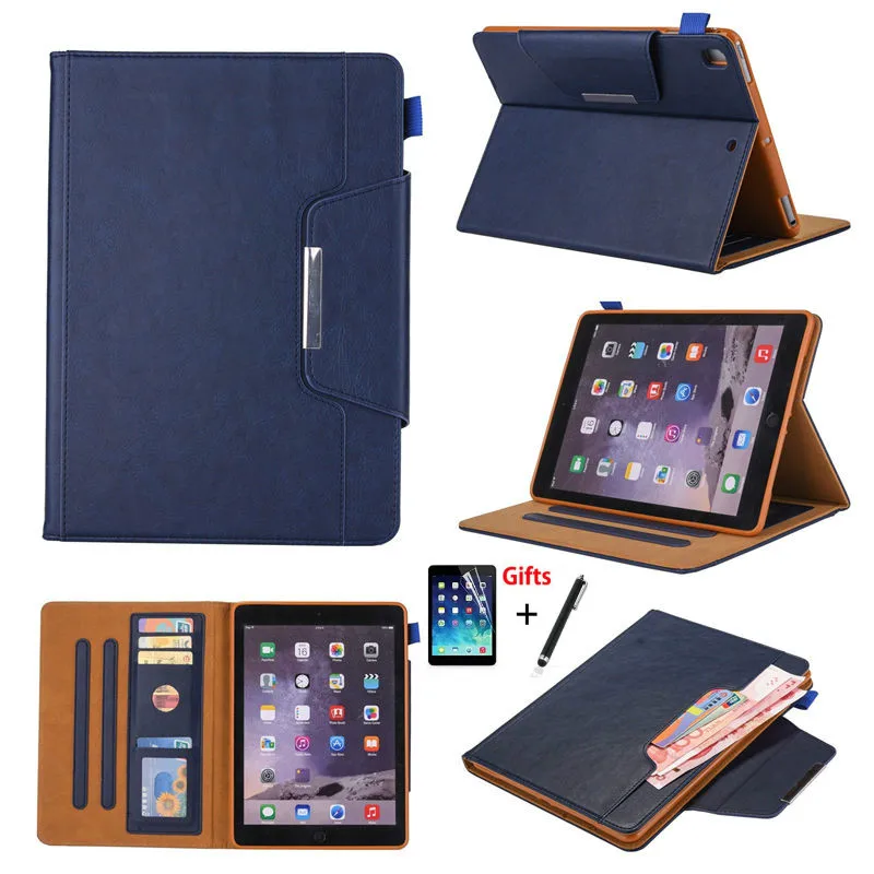 Чехол подставка из ПУ кожи для Apple iPad 9 7 2018 2017 Air 1 2 5 6 Pro 7|Чехлы планшетов и
