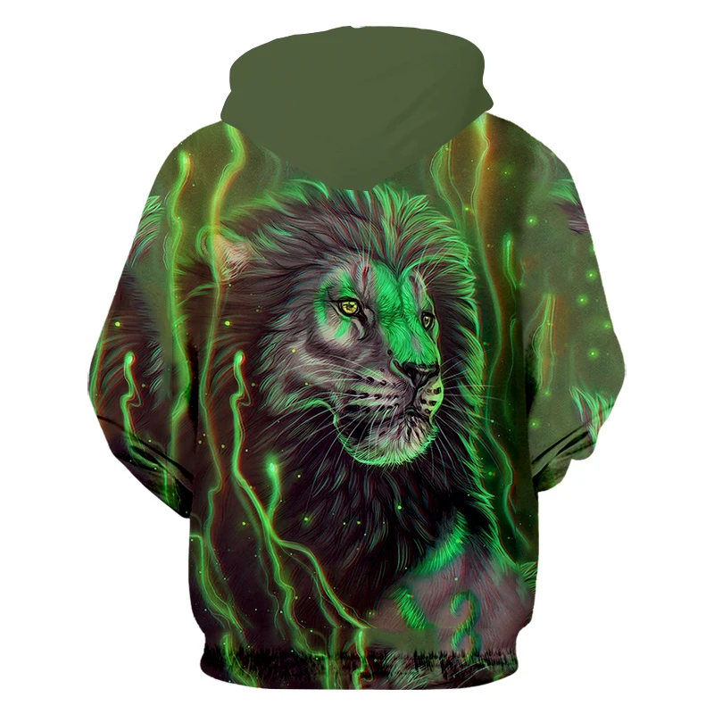 Пуловер OGKB для мужчин модная свободная толстовка с 3D принтом Одежда большого